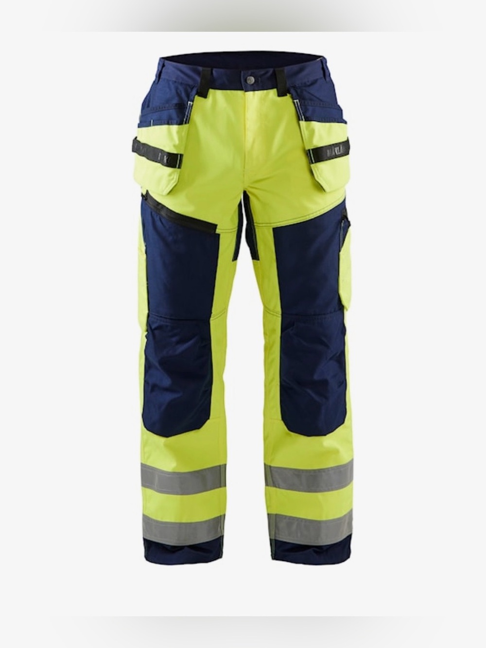 Blaklader 1609 Hi-Vis X1600 Max Cargo Work Pants Blue/Yellow Size 38/30